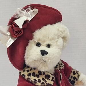Penny the Sophisticated 13" Plush Bear Stuffed Toy Velvet Victorian Coat